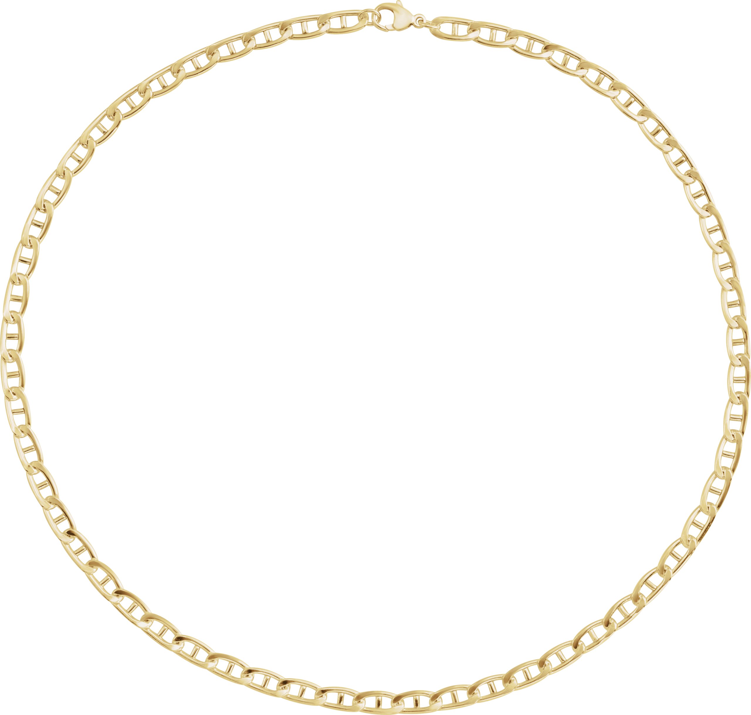 14K Yellow Gold-Filled 5.15 mm Anchor 16 Chain