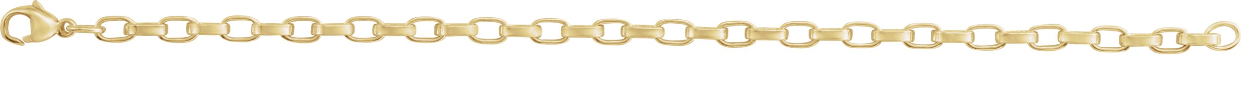 14K Yellow Gold-Filled 4.08 mm Rolo 7 Chain