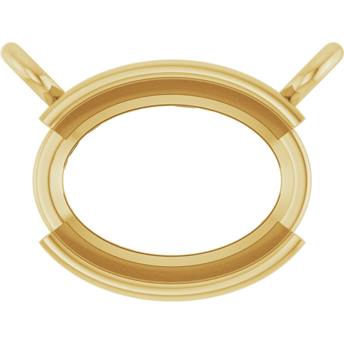 Half-Bezel Solitaire Necklace or Center