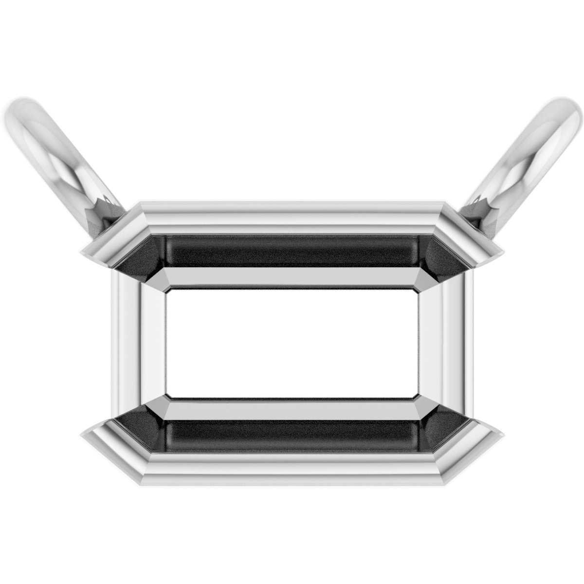 Half-Bezel Solitaire Necklace or Center