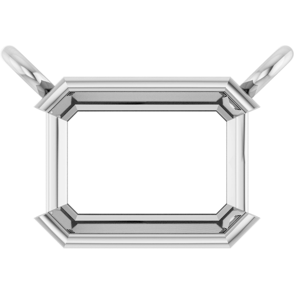 Half-Bezel Solitaire Necklace or Center