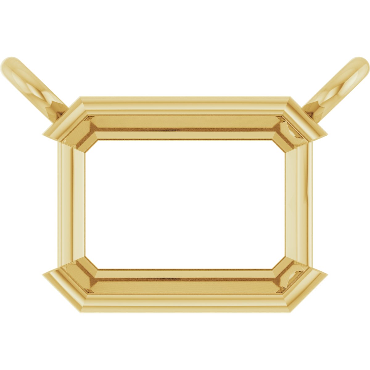 Half-Bezel Solitaire Necklace or Center