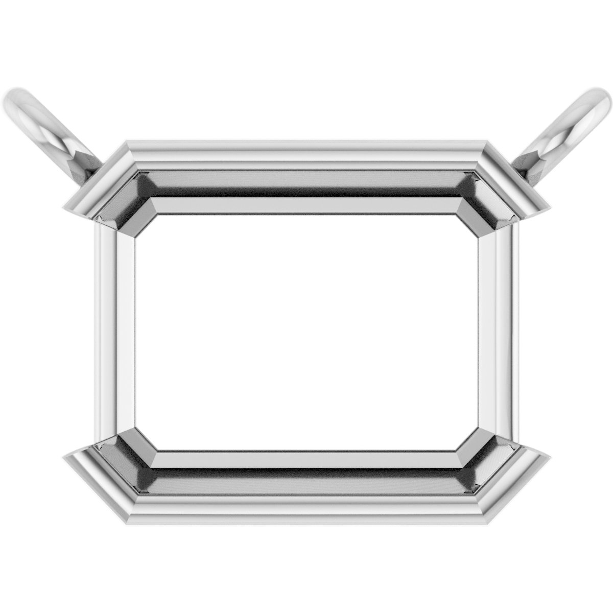Half-Bezel Solitaire Necklace or Center