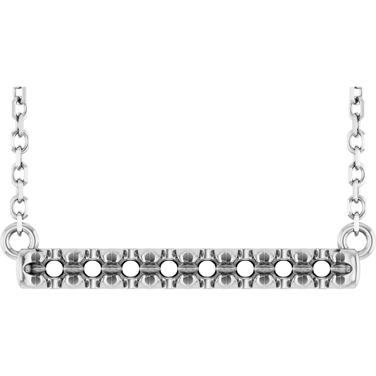 French-Set Bar Necklace or Center