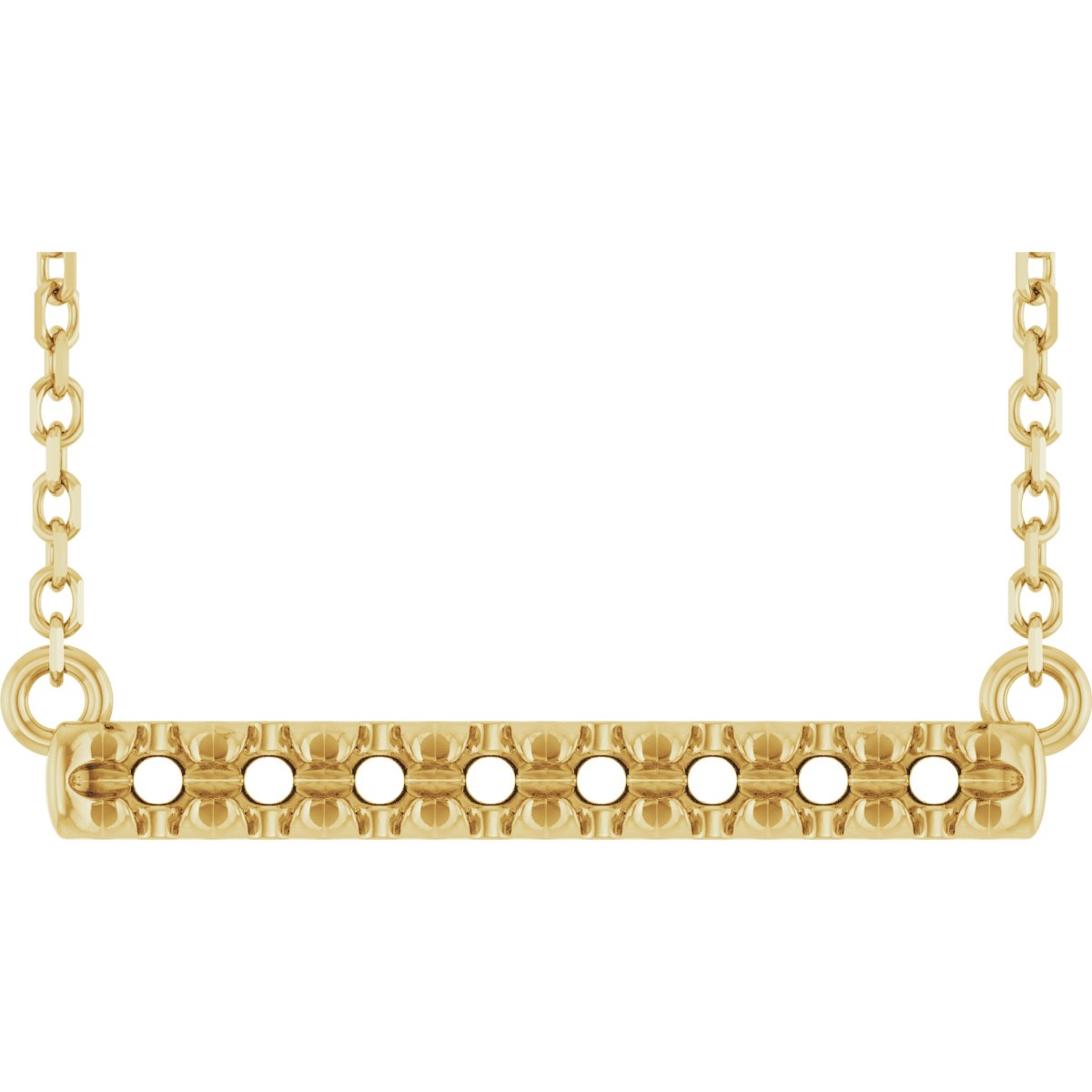 French-Set Bar Necklace or Center