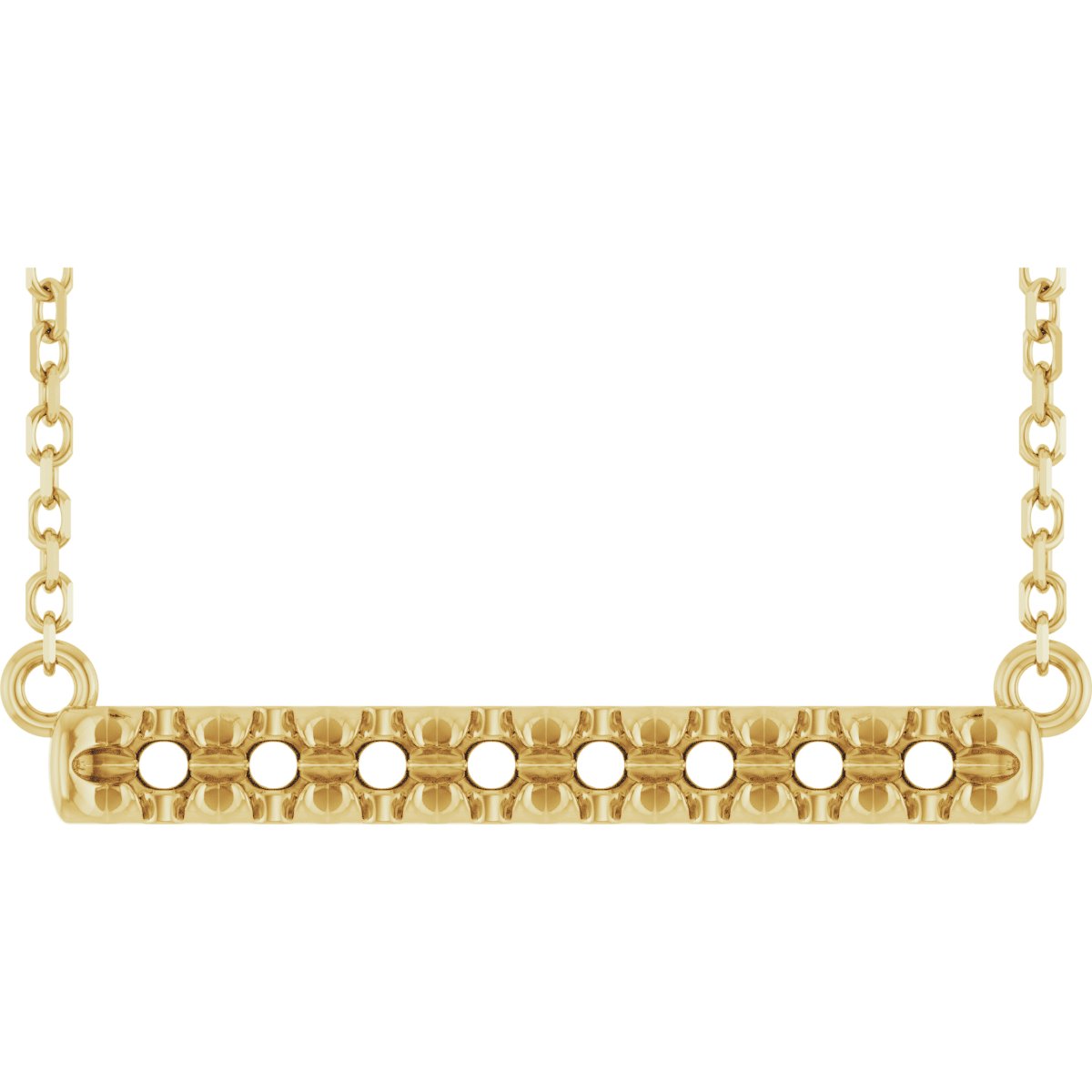 French-Set Bar Necklace or Center