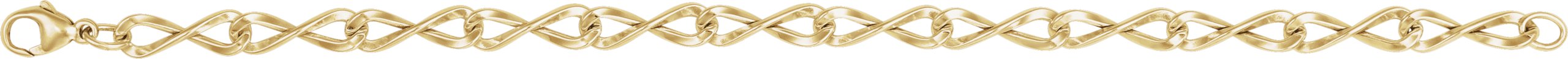 14K Yellow Gold-Filled 5.46 mm Figure Eight 7 Chain