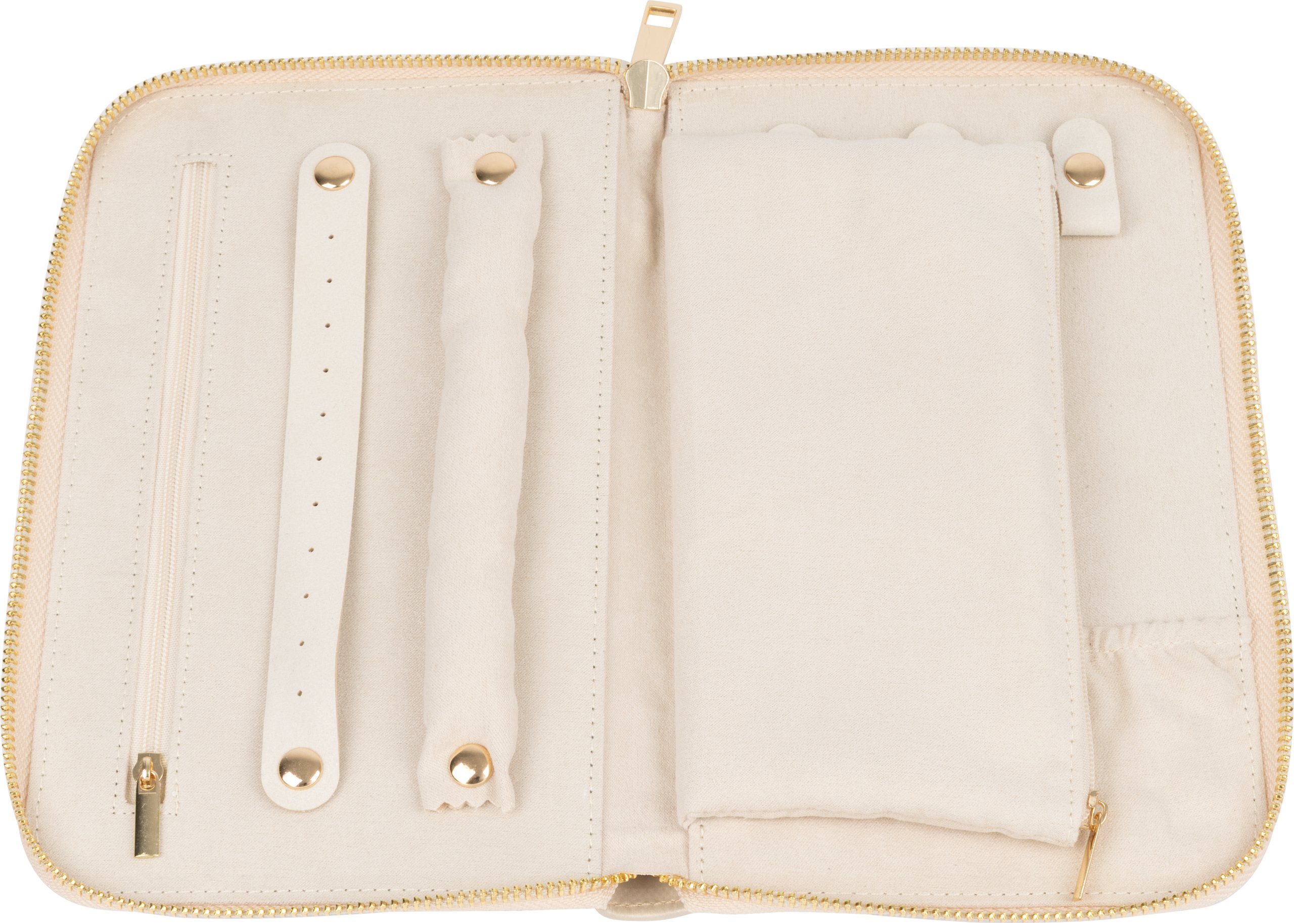 Champagne Brushed Leatherette Travel Case