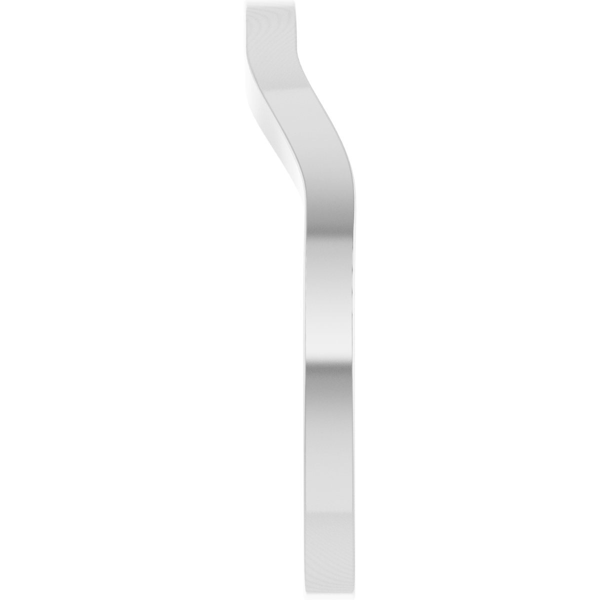 14K White Gold Match Band for 8.2 mm Round