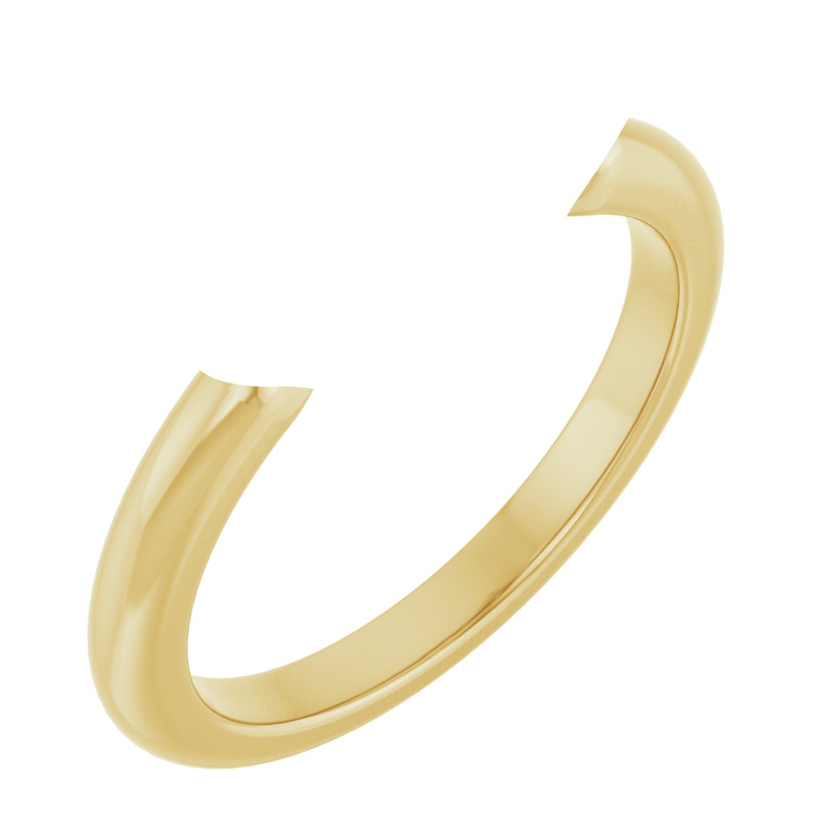 Double Claw-Prong Three-Stone Engagement Ring