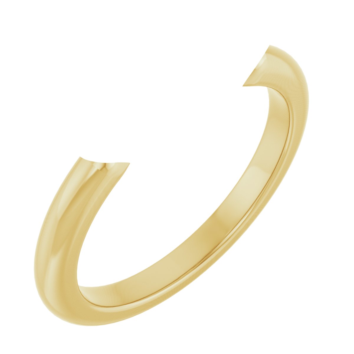 Double Claw-Prong Three-Stone Engagement Ring
