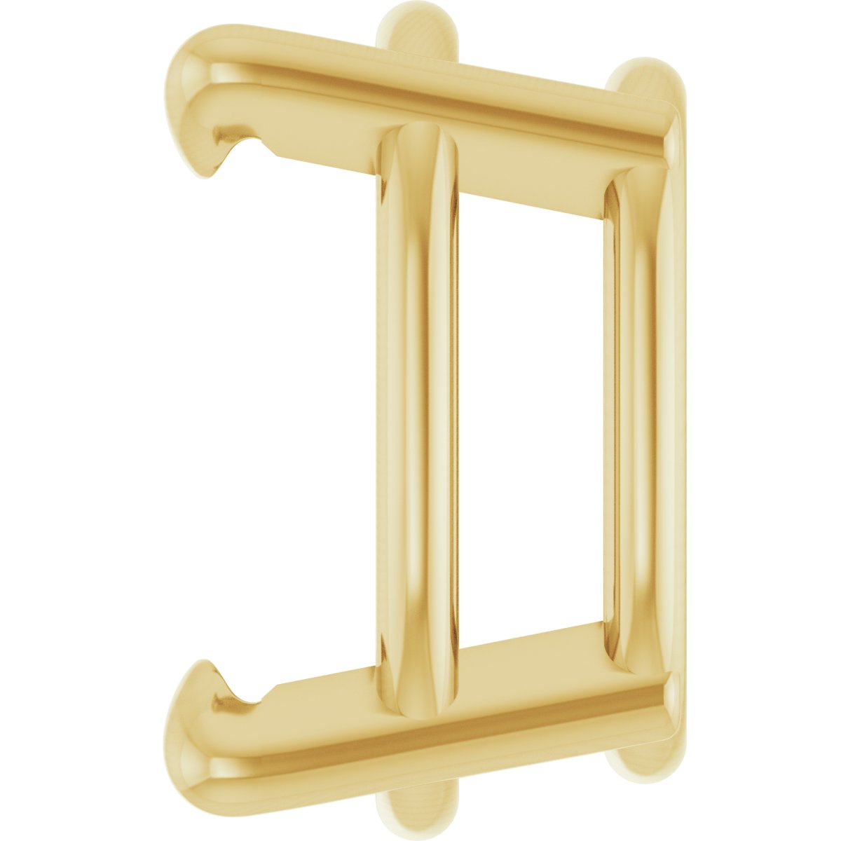 Pre-Notched Claw-Prong Earring Setting