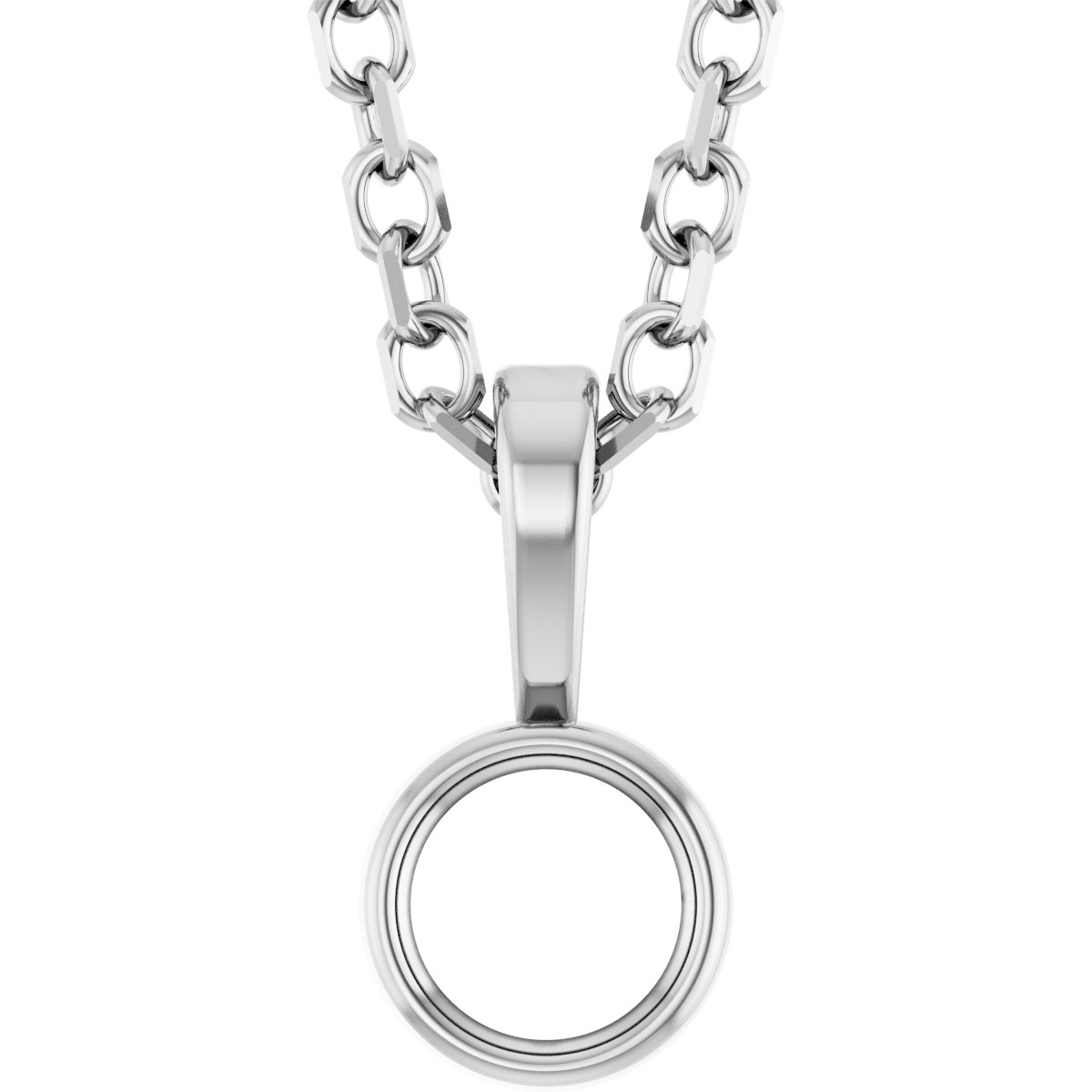 Bezel-Set Solitaire Necklace or Pendant