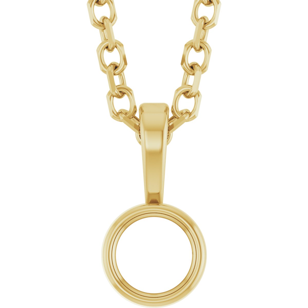 Bezel-Set Solitaire Necklace or Pendant
