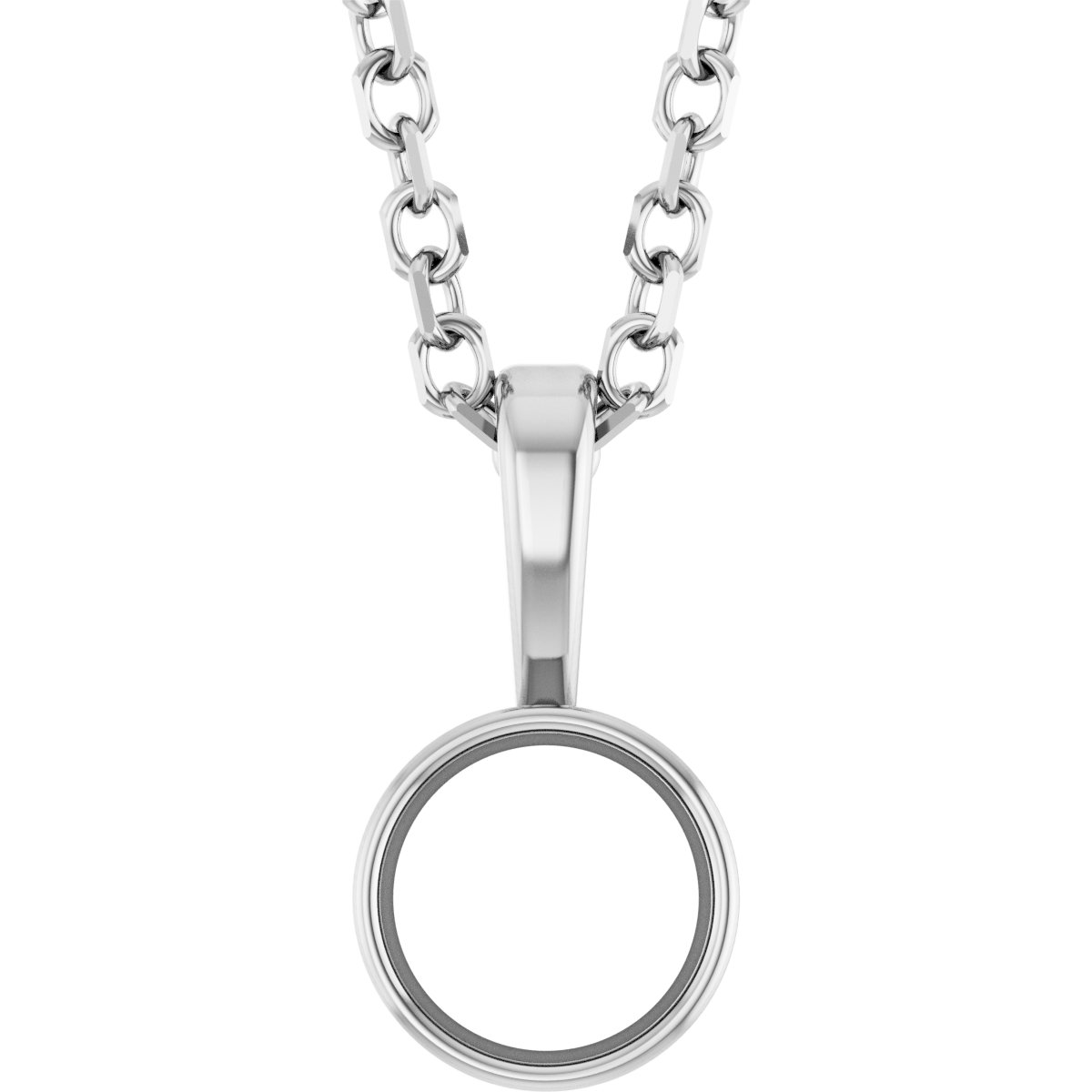 Bezel-Set Solitaire Necklace or Pendant