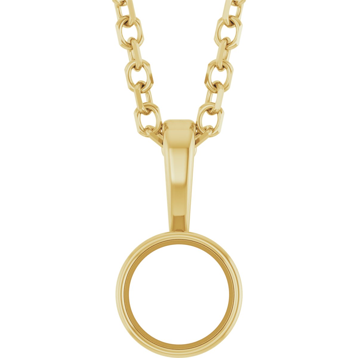 Bezel-Set Solitaire Necklace or Pendant