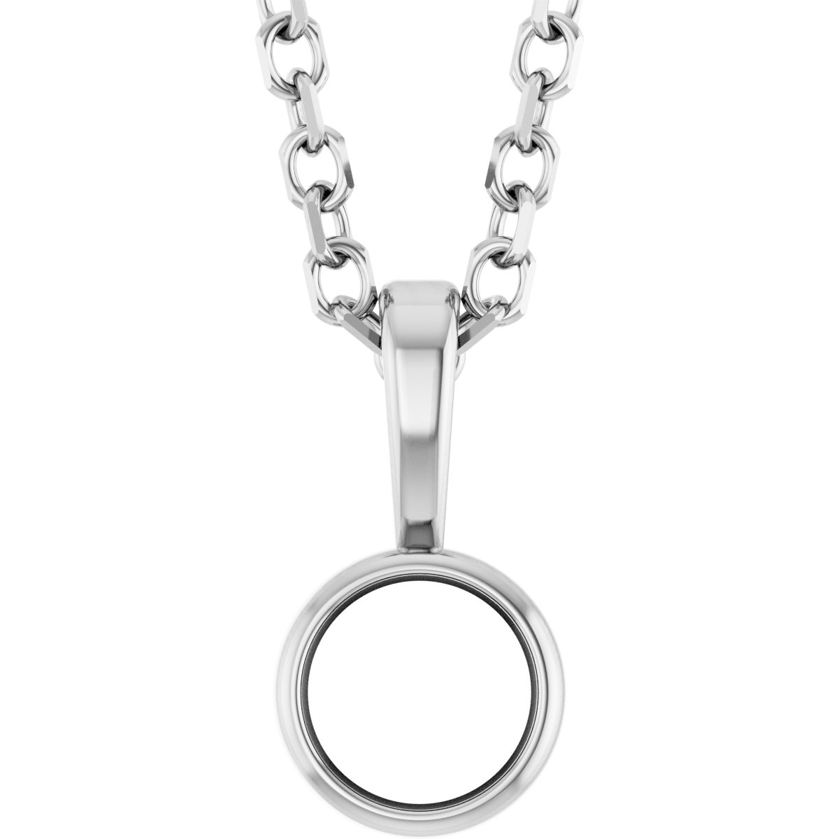 Bezel-Set Solitaire Necklace or Pendant