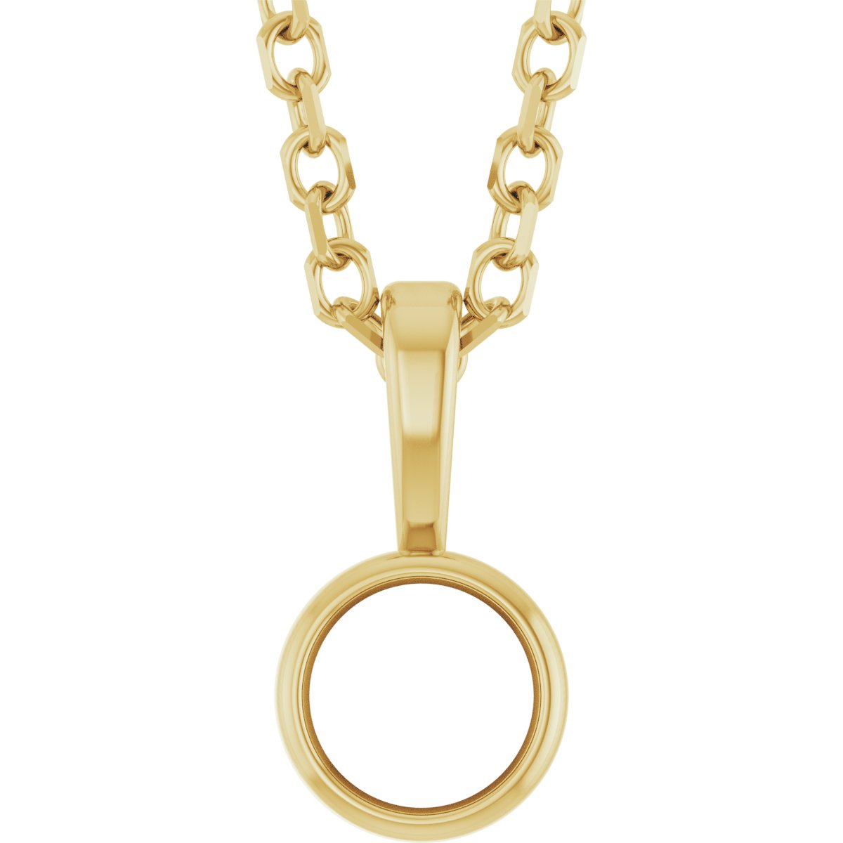 Bezel-Set Solitaire Necklace or Pendant