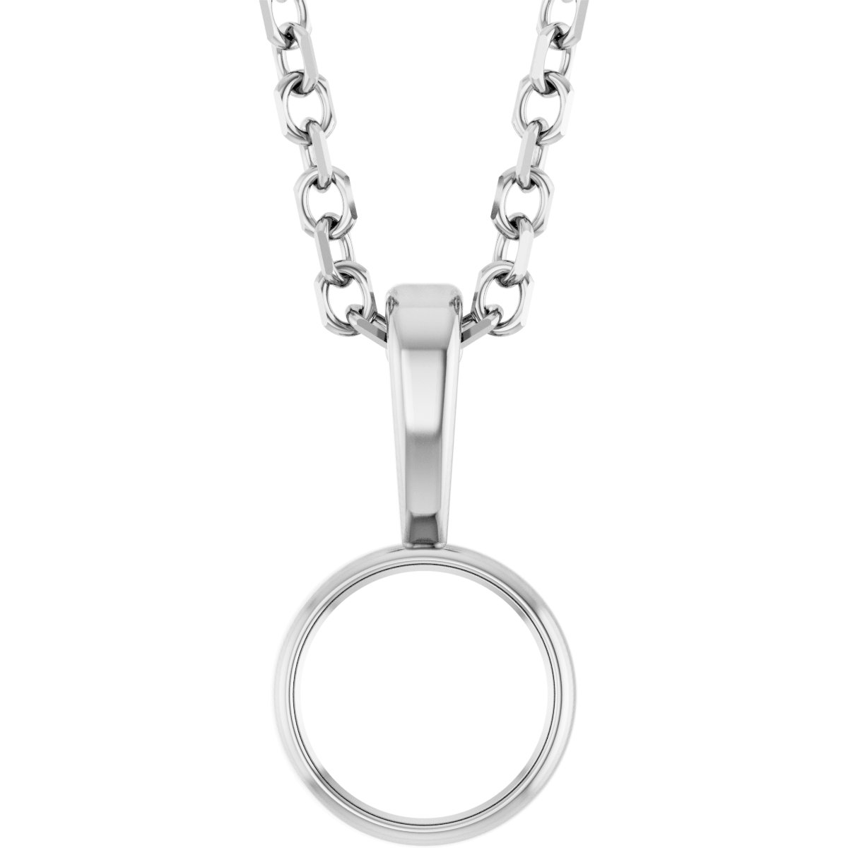 Bezel-Set Solitaire Necklace or Pendant