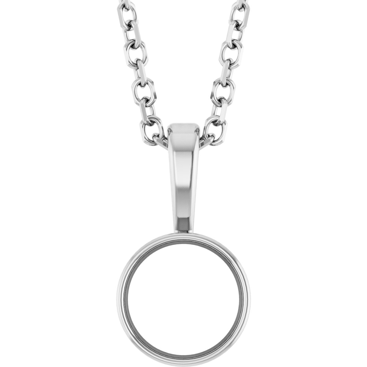 Bezel-Set Solitaire Necklace or Pendant