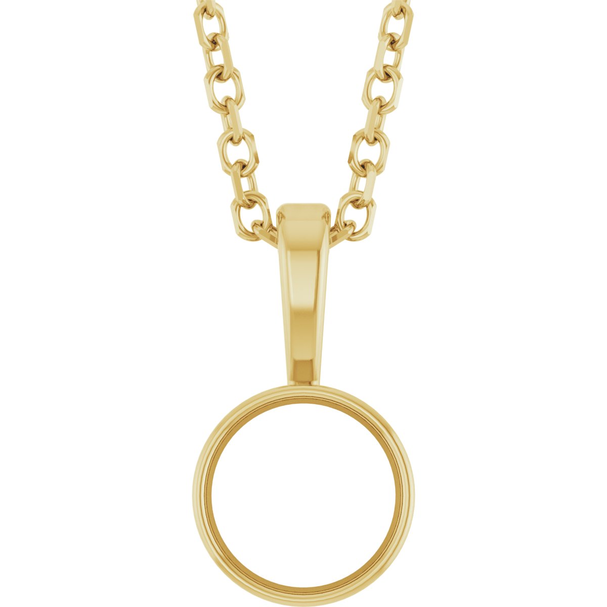 Bezel-Set Solitaire Necklace or Pendant