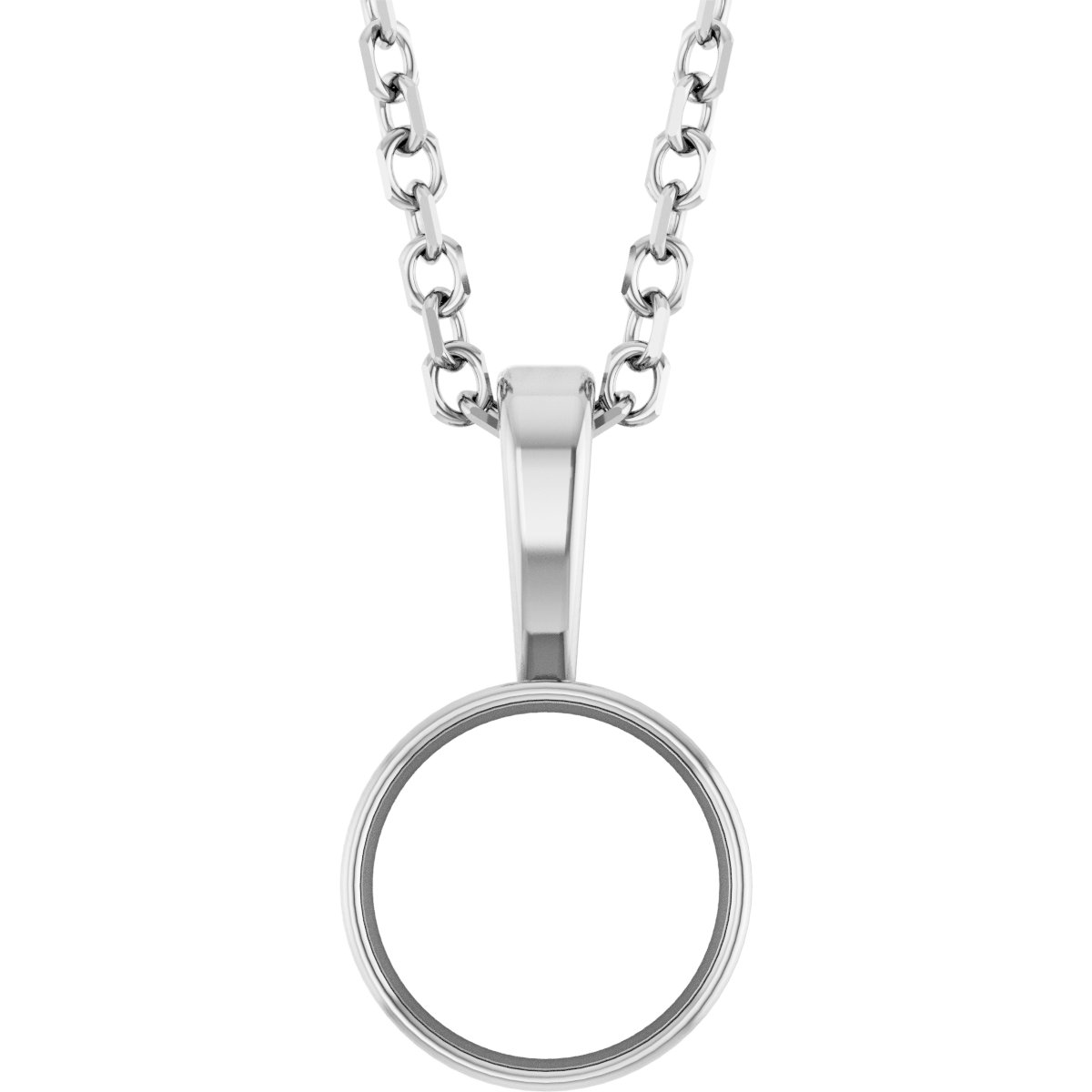 Bezel-Set Solitaire Necklace or Pendant