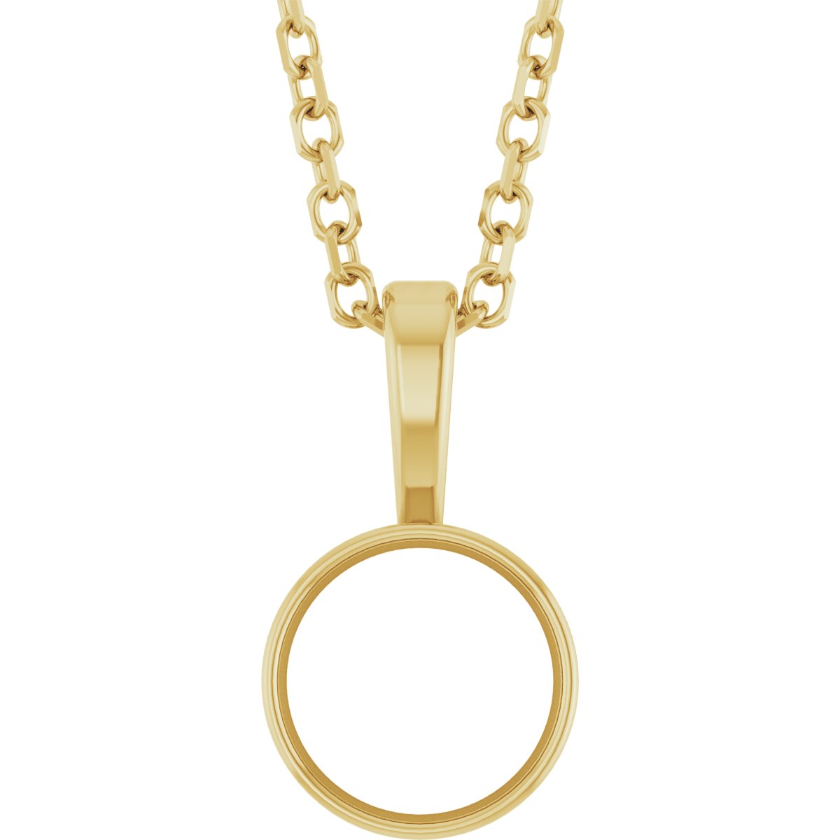 Bezel-Set Solitaire Necklace or Pendant