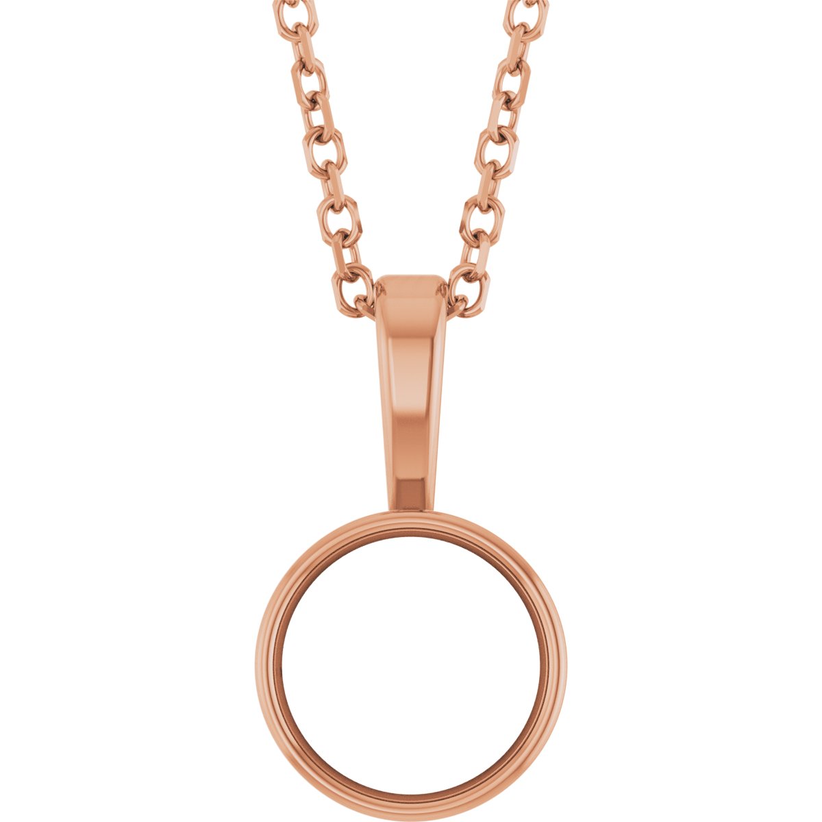 Bezel-Set Solitaire Necklace or Pendant