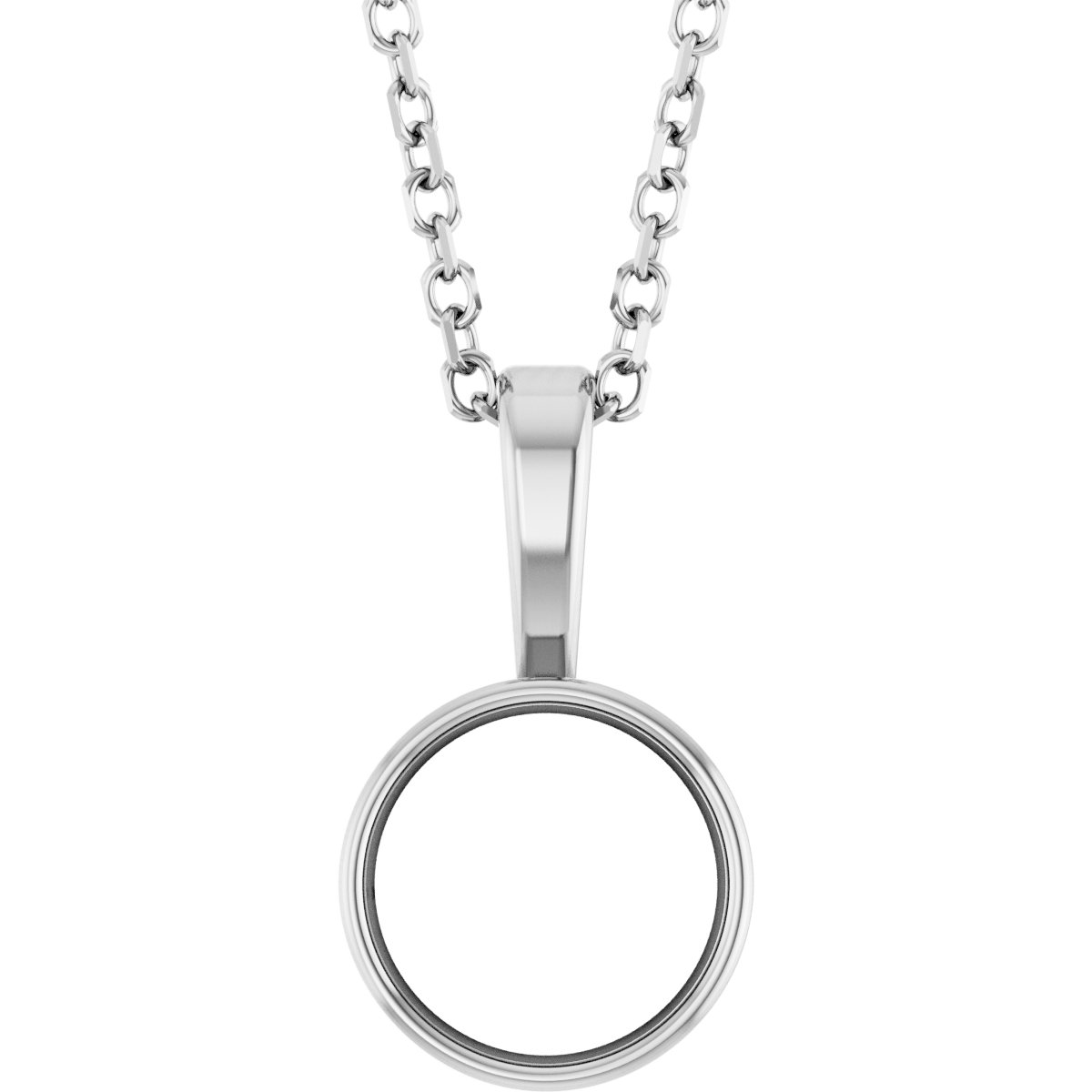 Bezel-Set Solitaire Necklace or Pendant