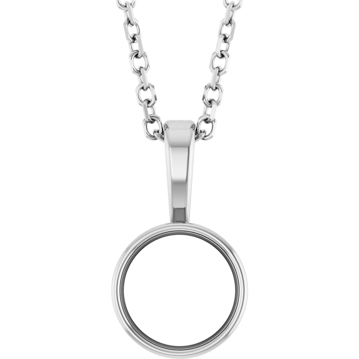 Bezel-Set Solitaire Necklace or Pendant