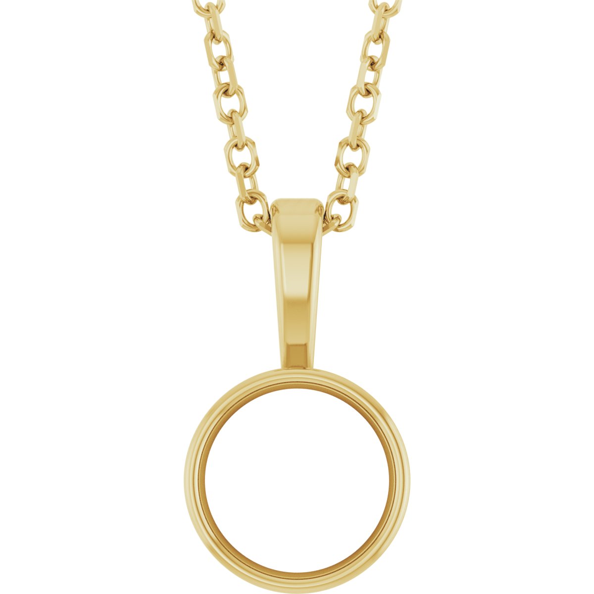 Bezel-Set Solitaire Necklace or Pendant