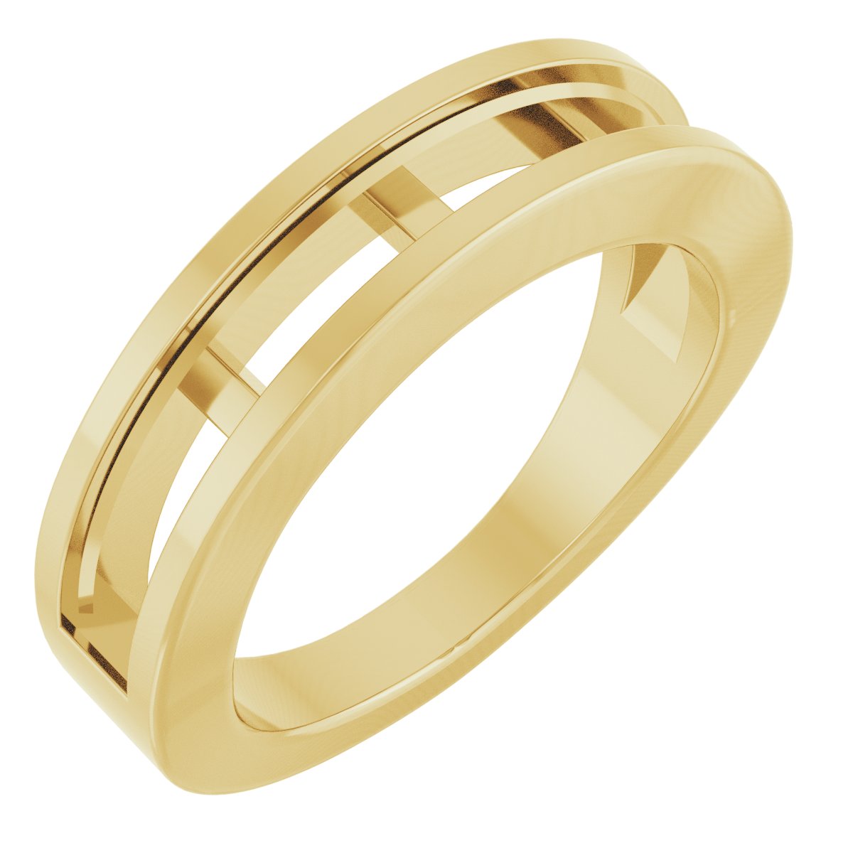 Channel-Set Tapered Anniversary Band