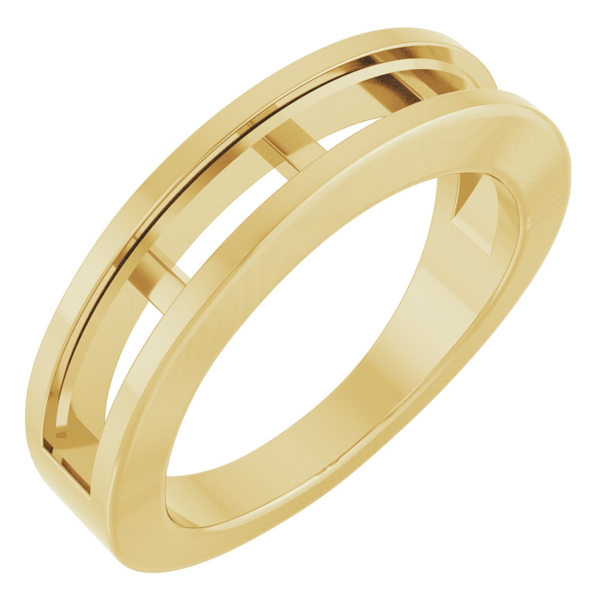 Channel-Set Tapered Anniversary Band