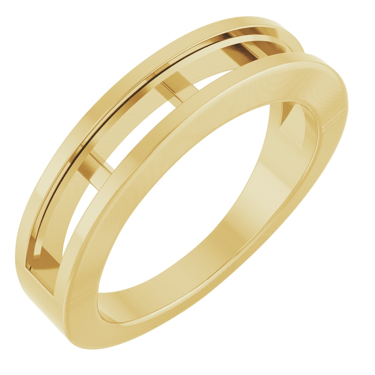 Channel-Set Tapered Anniversary Band