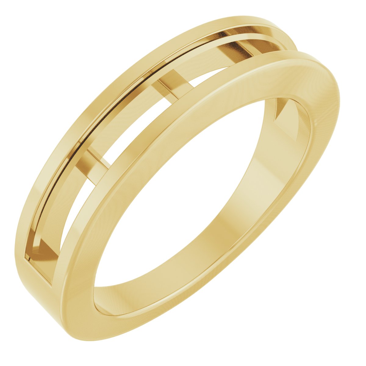 Channel-Set Tapered Anniversary Band