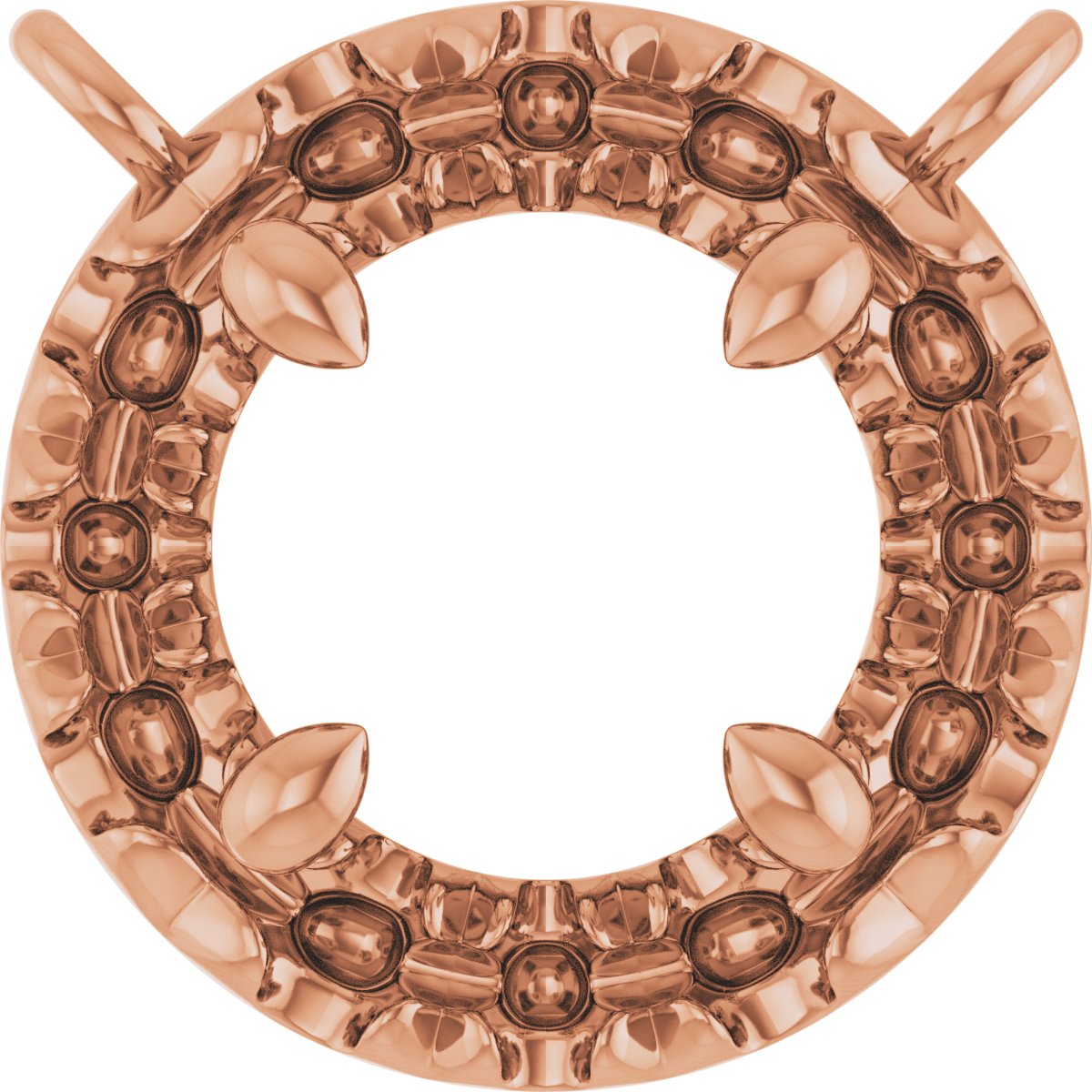 French-Set Halo-Style Necklace or Center
