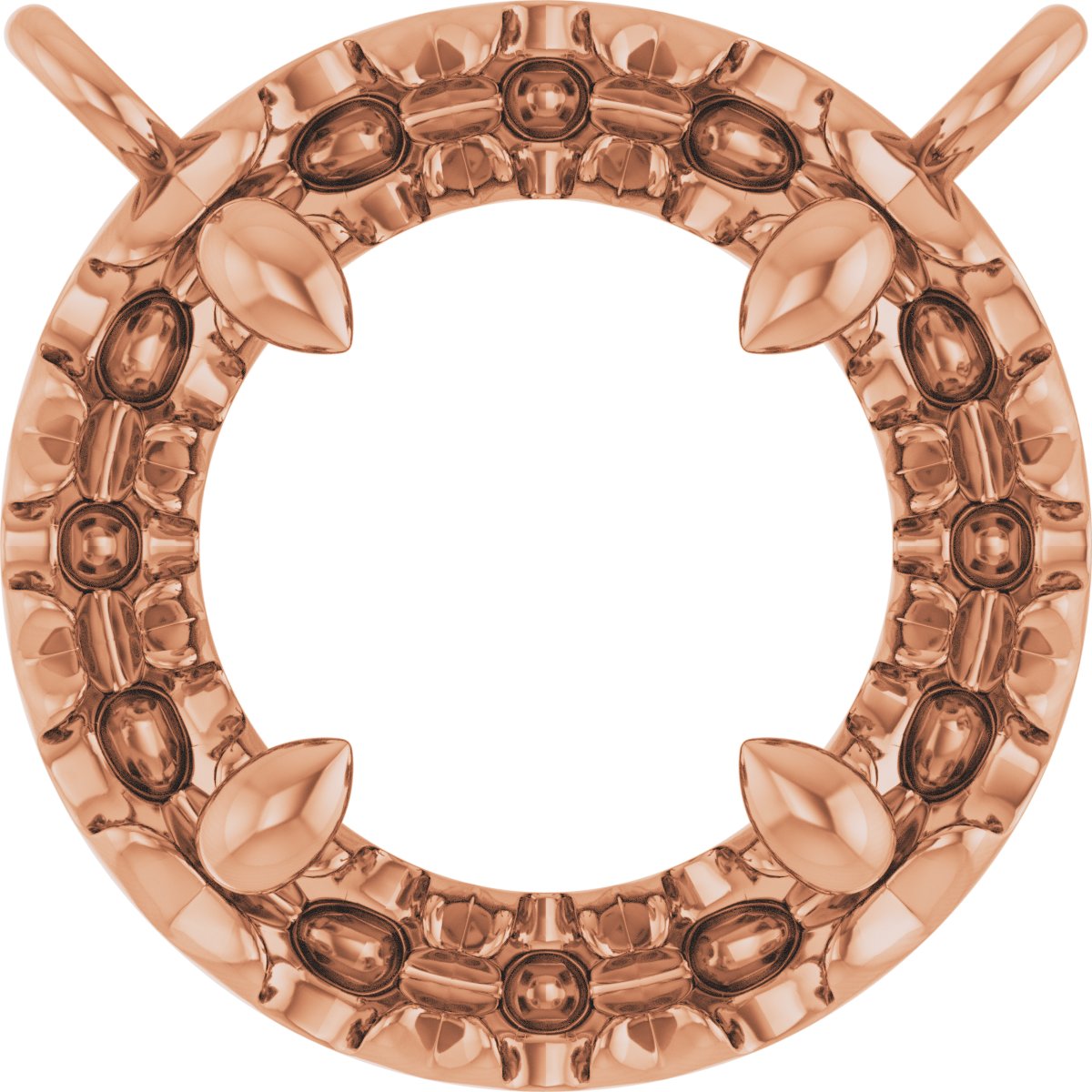 French-Set Halo-Style Necklace or Center