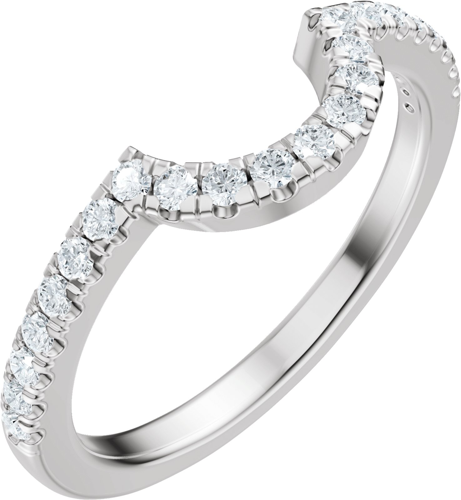 Claw-Prong Accented Bezel-Style Engagement Ring or Band