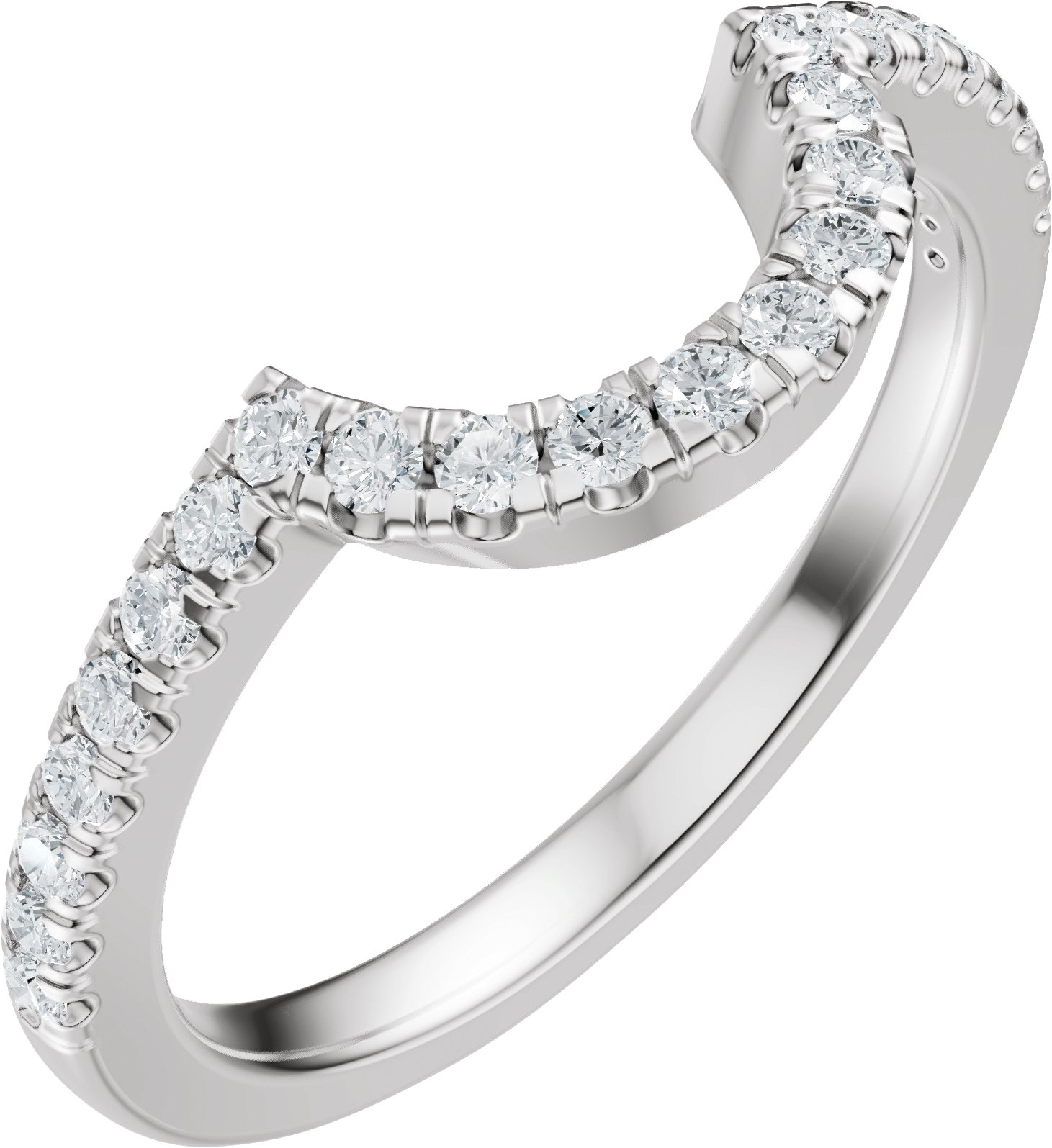 Claw-Prong Accented Bezel-Style Engagement Ring or Band