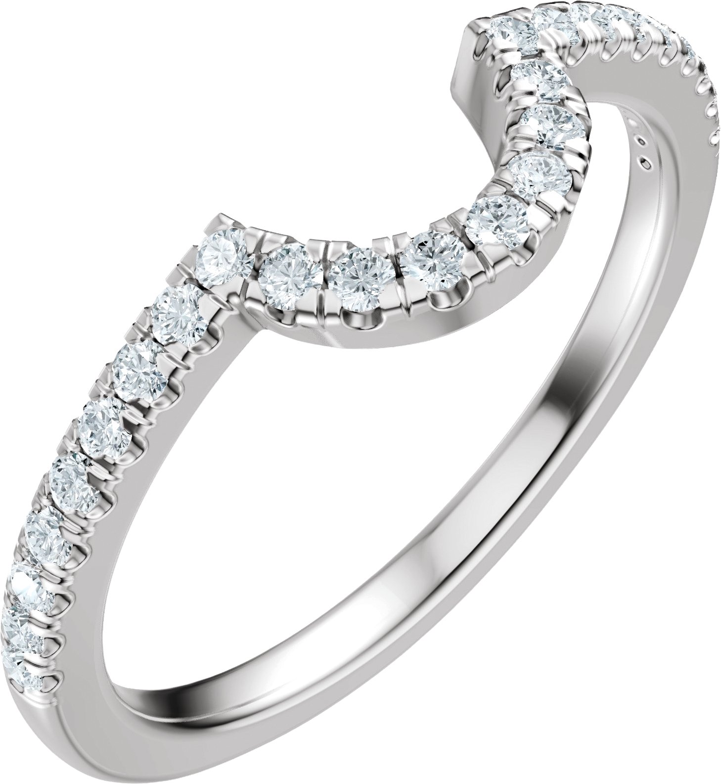 Claw-Prong Accented Bezel-Style Engagement Ring or Band