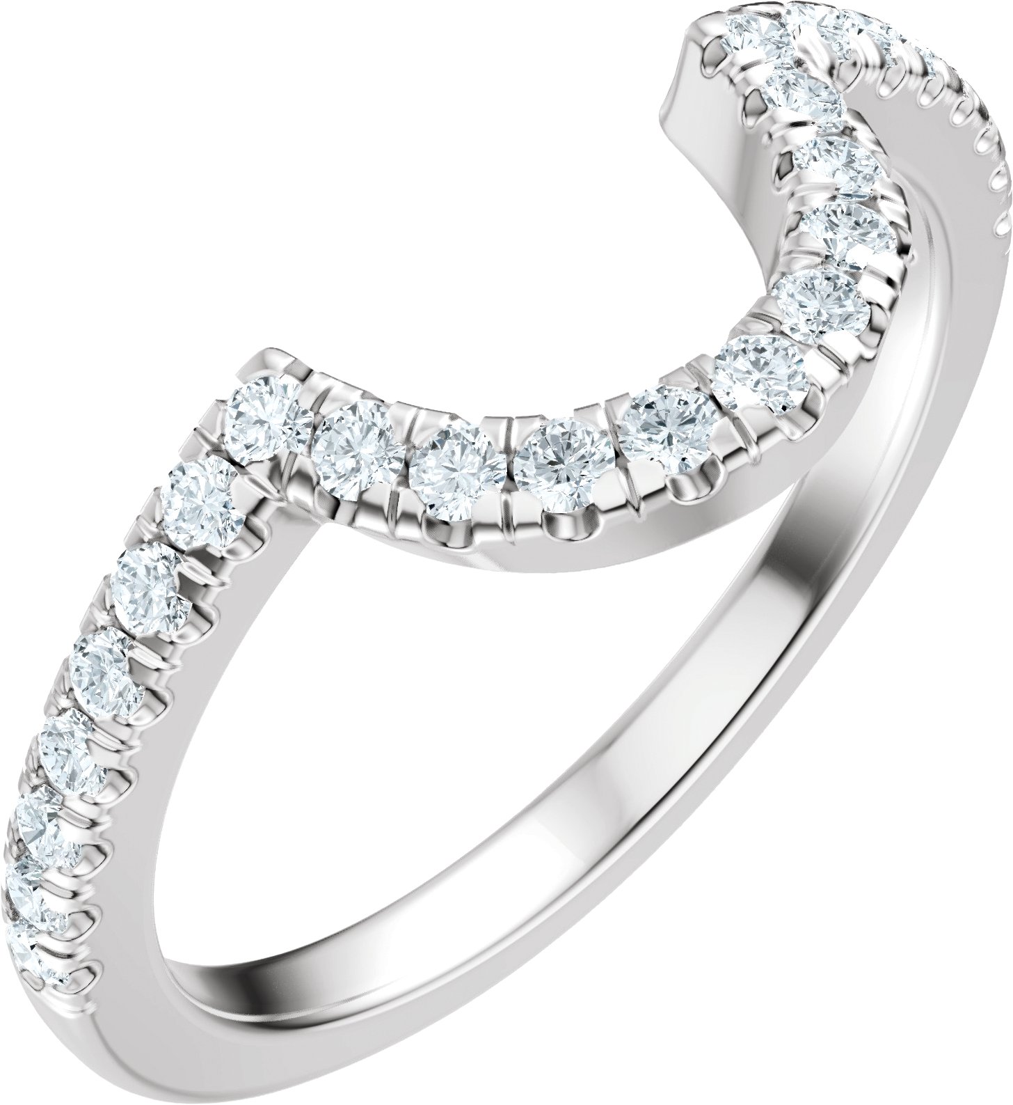 Claw-Prong Accented Bezel-Style Engagement Ring or Band
