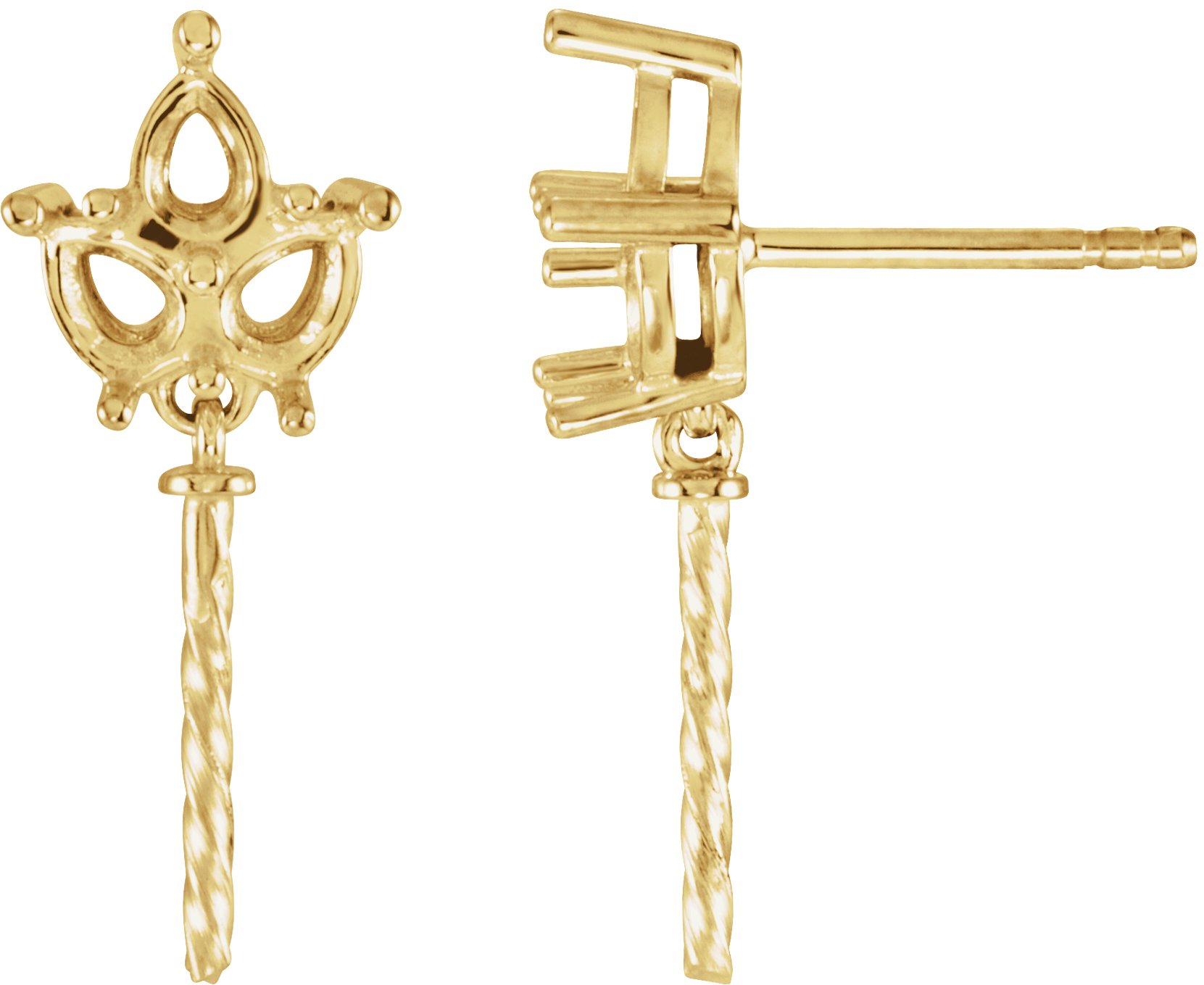 Cluster Pearl Earrings