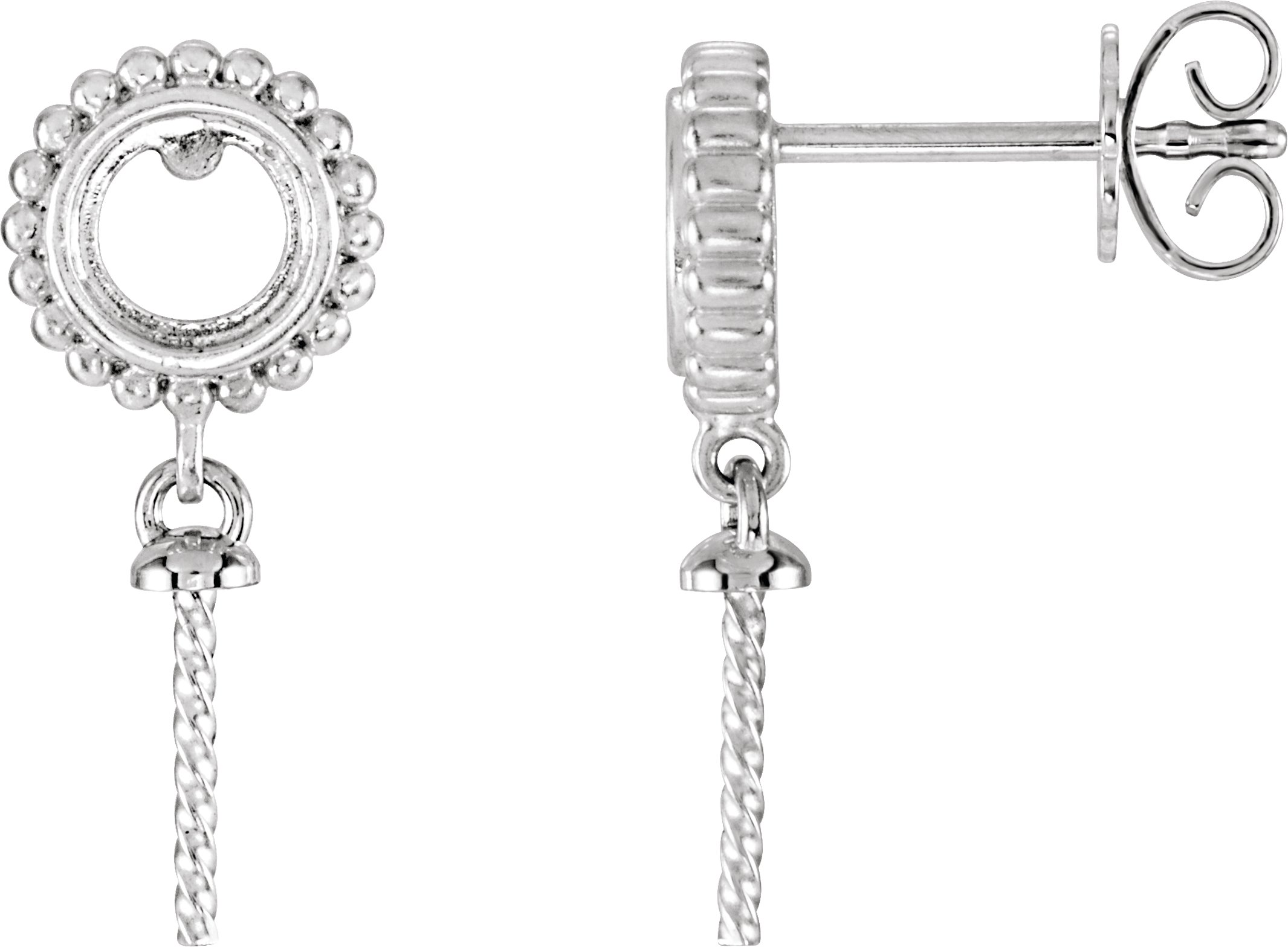 Beaded Pearl Earrings