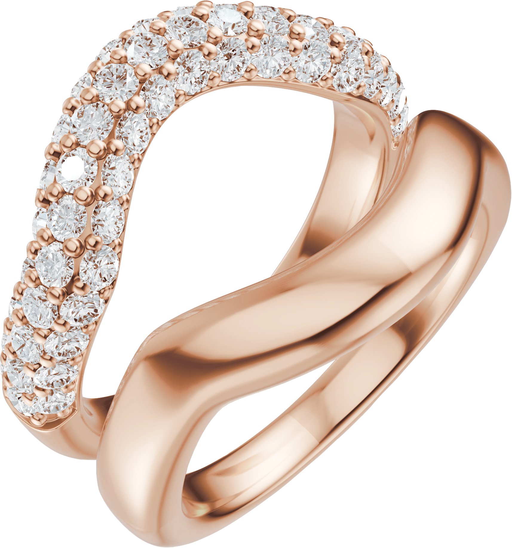 Pave'-Style Accented Ring Guard