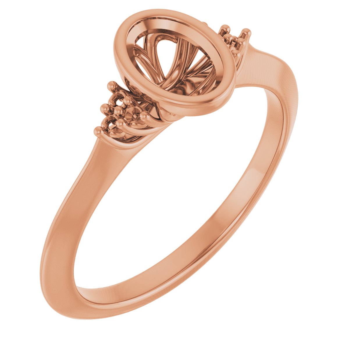Bezel-Set Accented Engagement Ring