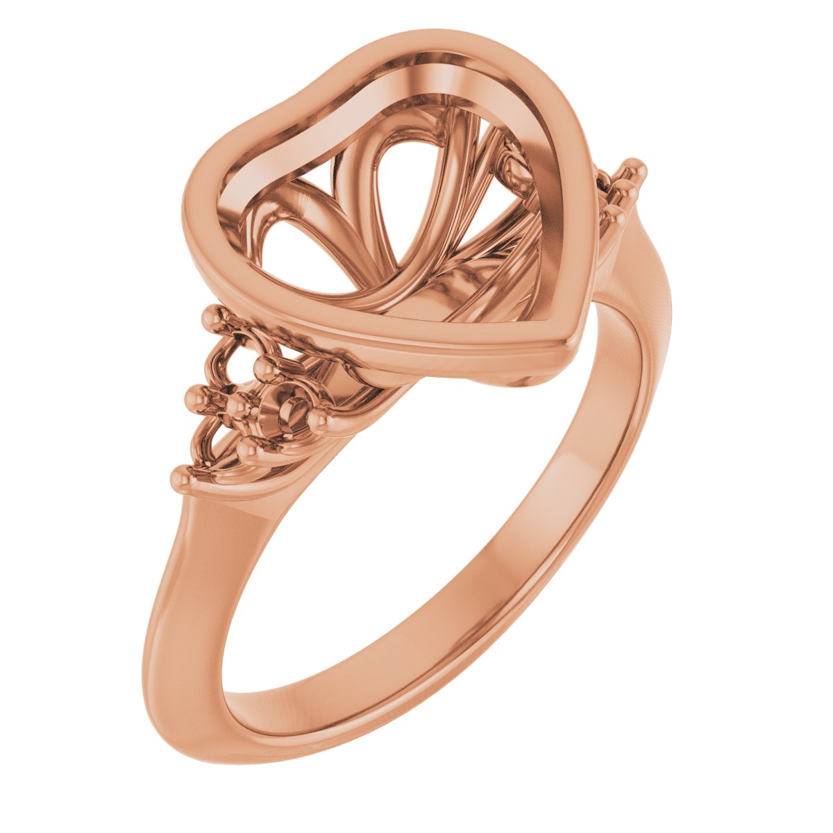 Bezel-Set Accented Engagement Ring