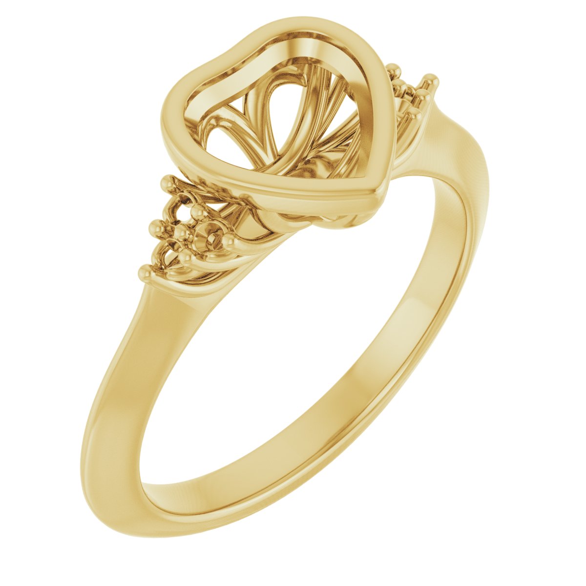 Bezel-Set Accented Engagement Ring