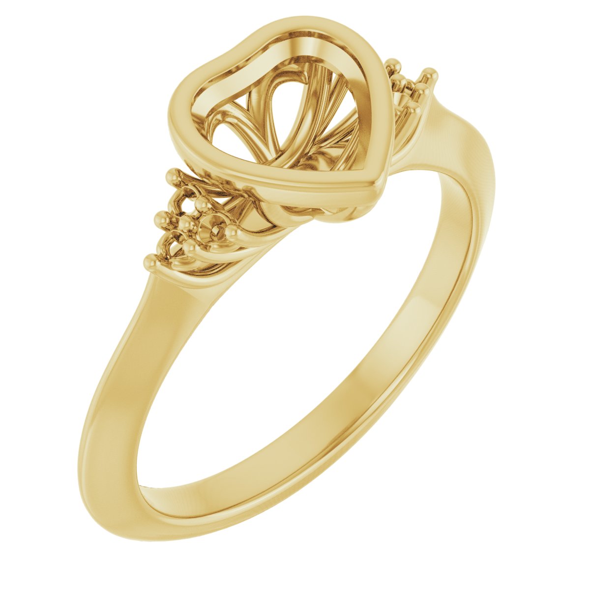 Bezel-Set Accented Engagement Ring