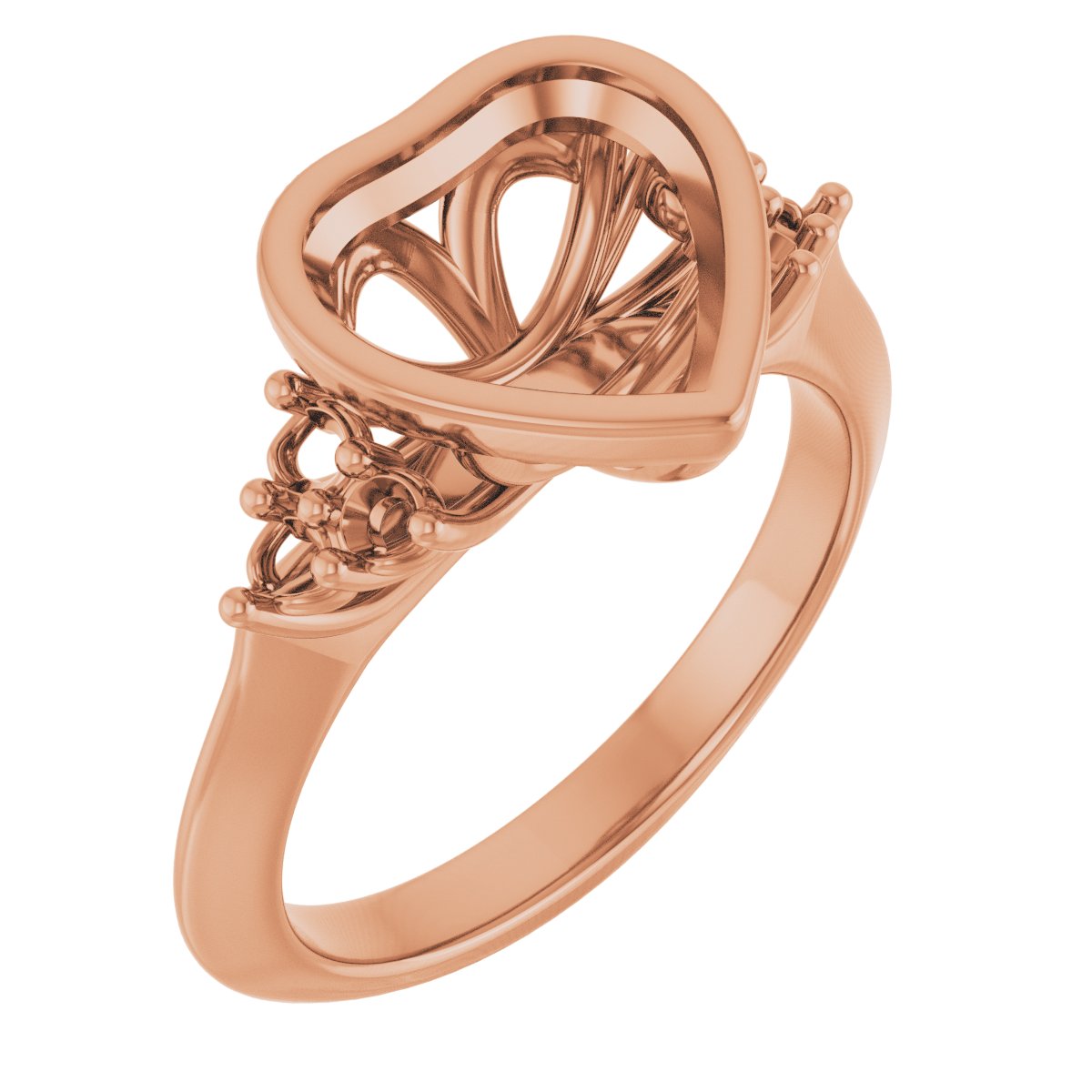 Bezel-Set Accented Engagement Ring