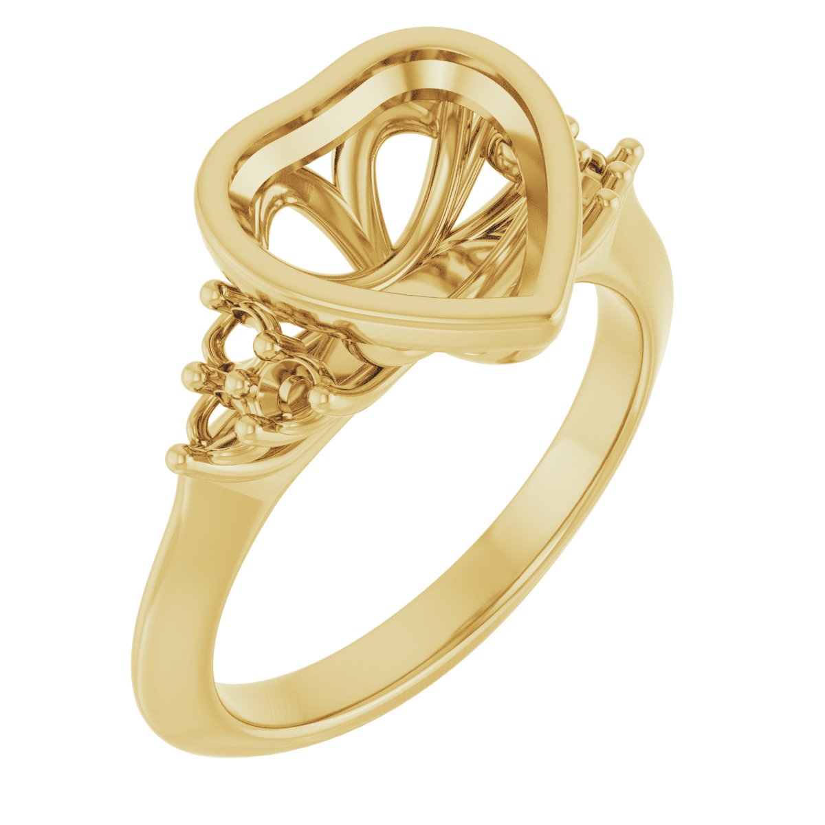 Bezel-Set Accented Engagement Ring